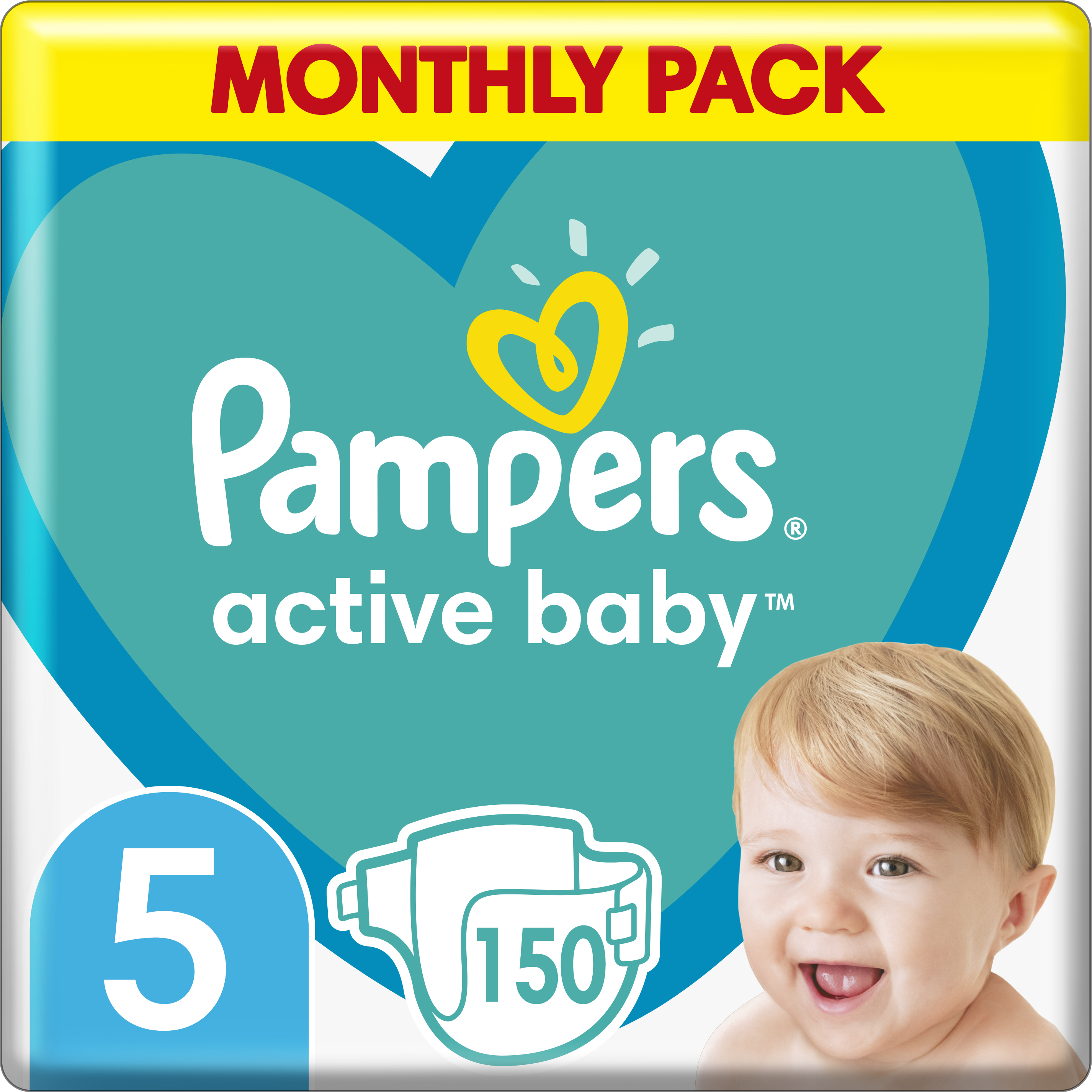 pampers active baby 5 junior 150szt