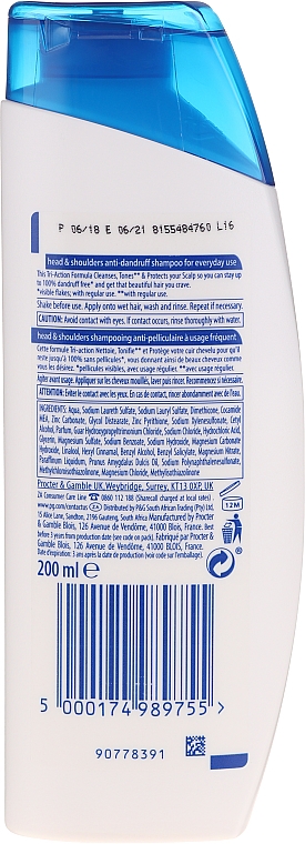 szampon do włosów head and shoulders skład