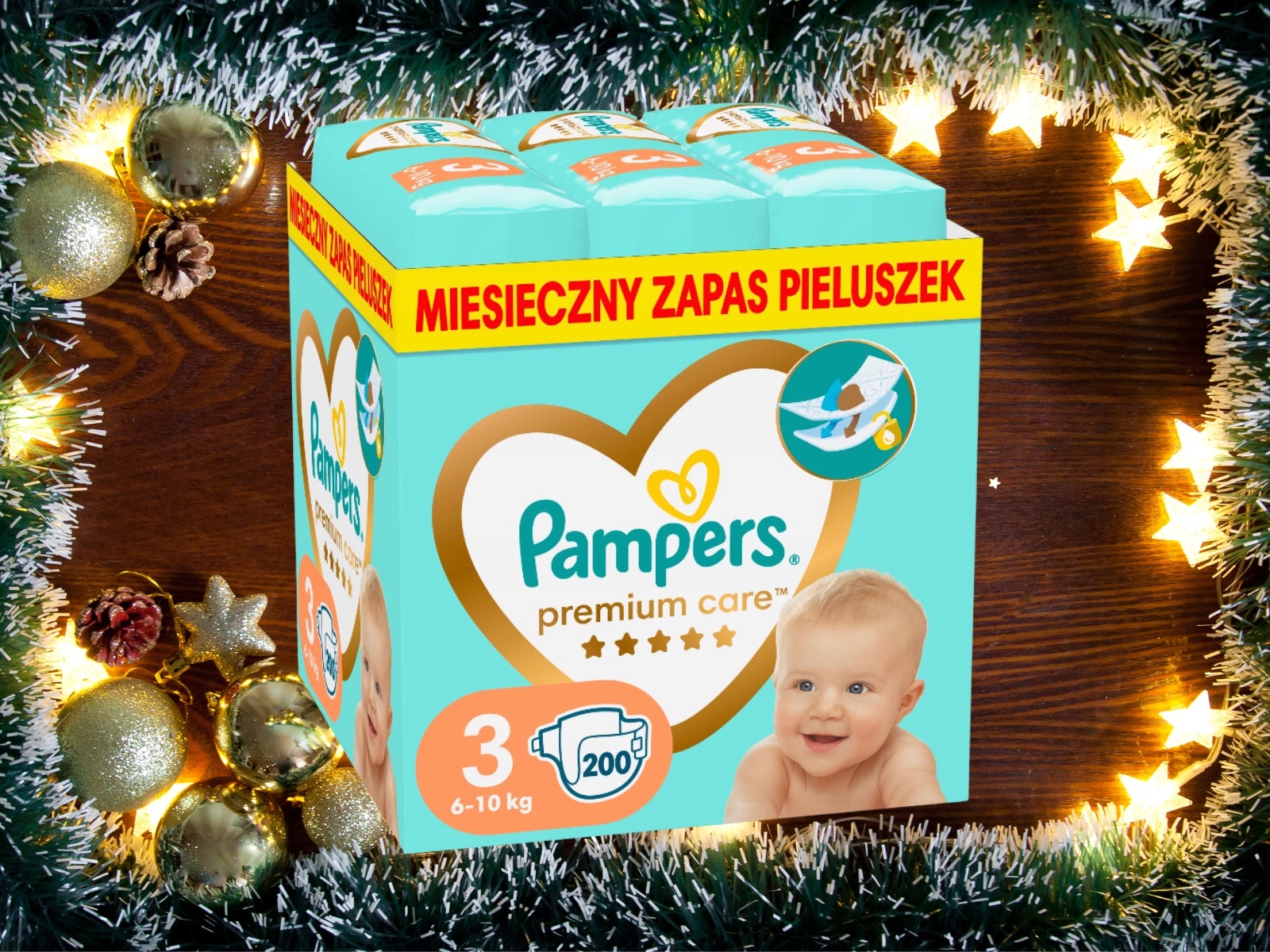 pieluchy pampers 200szt