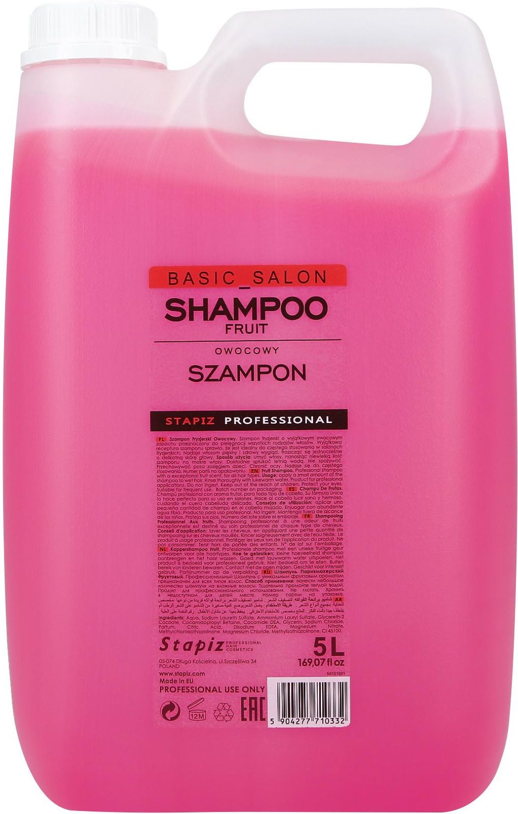 profesjonalny owocowy szampon do włosów