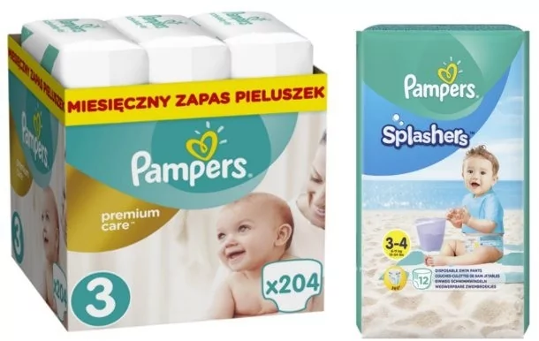 pampers premium care 3 edge 204 szt