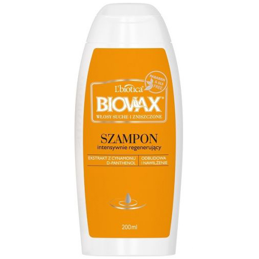 biovax szampon do włosów suchych i zniszczonych 200ml