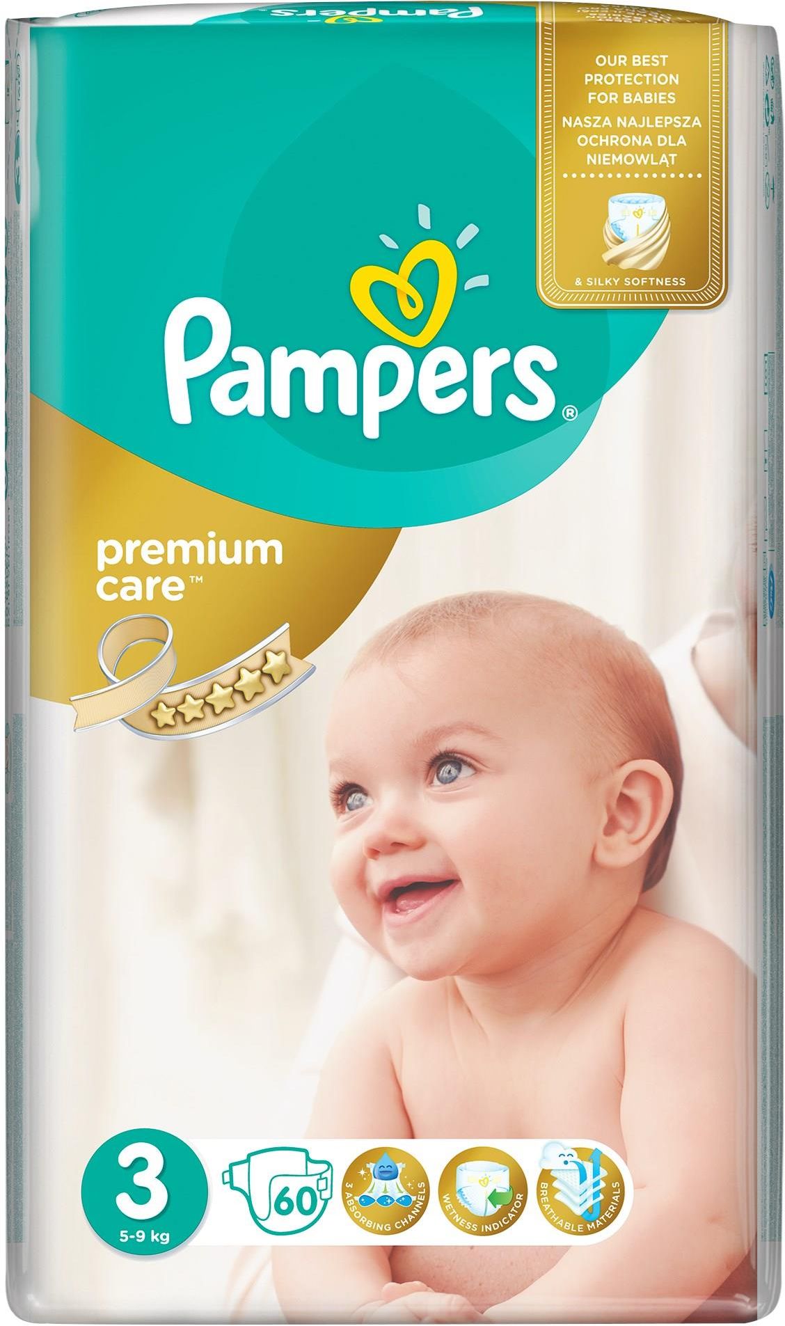 pampers premium care 3 60 szt cena