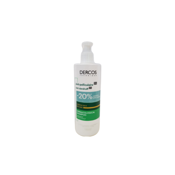 vichy dercos szampon przeciwłupieżowy łupież suchy 390ml