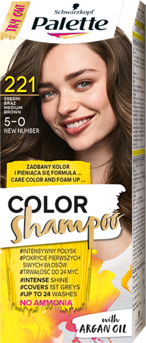 farba szampon do włosów jadny brąz