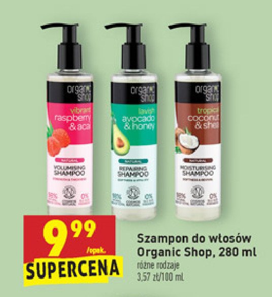 organic shop szampon avokado i miód opinie