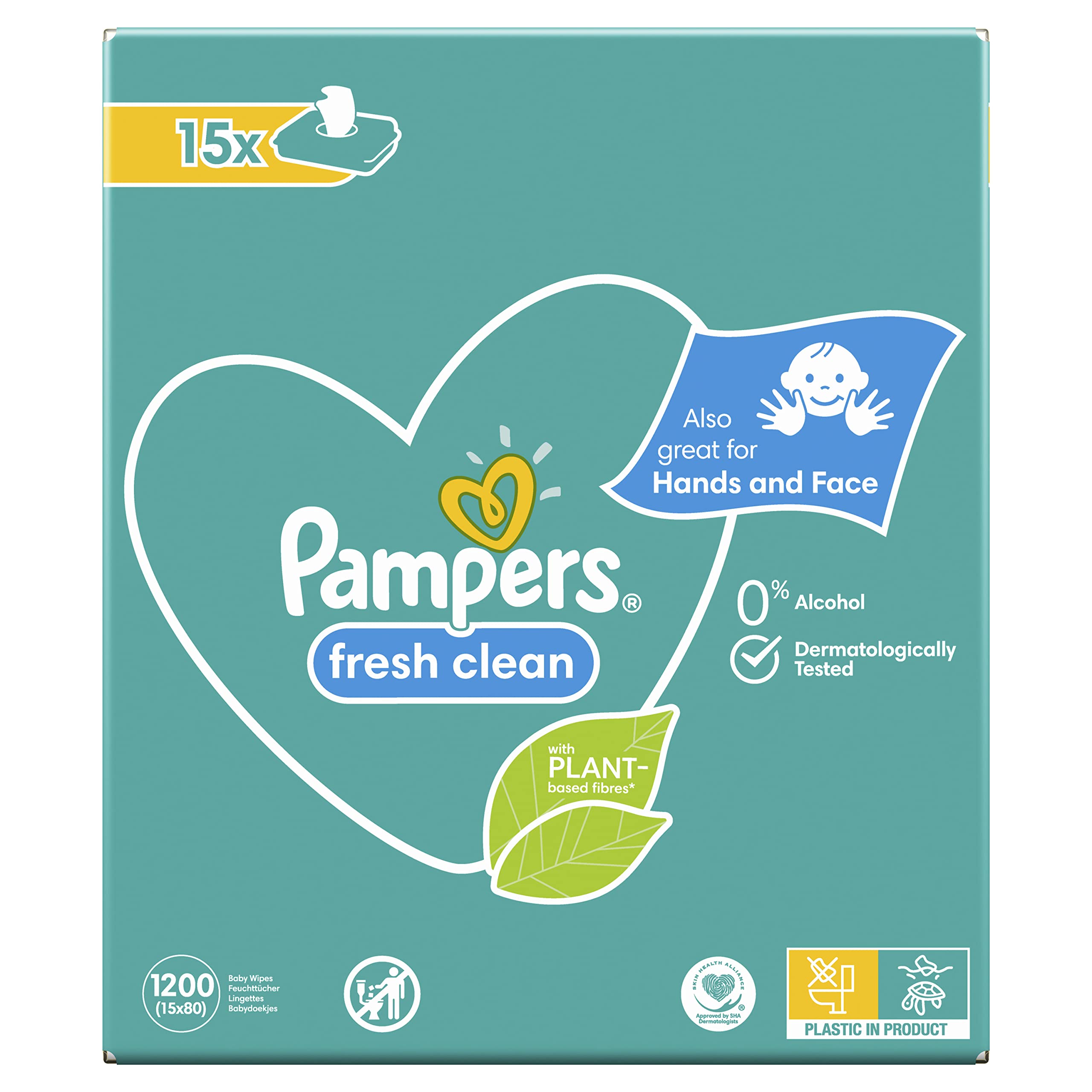 pampers chusteczki natural clean 12x64 szt