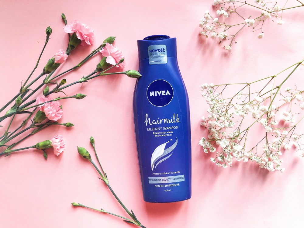 nivea hairmilk włosy normalne szampon