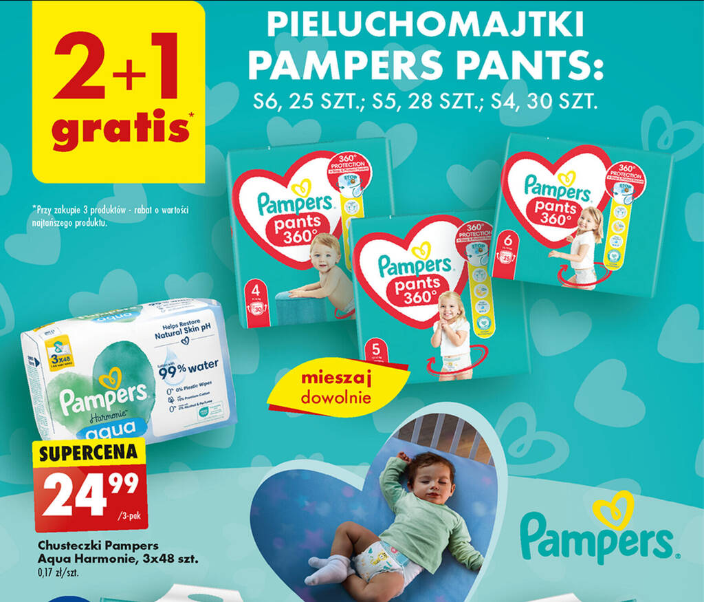 biedronka chusteczki pampers sensitive