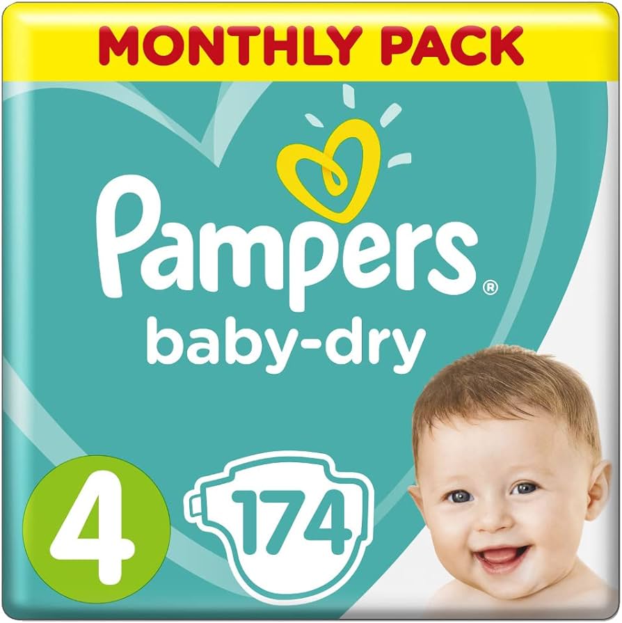 pampers 4 baby dry 174