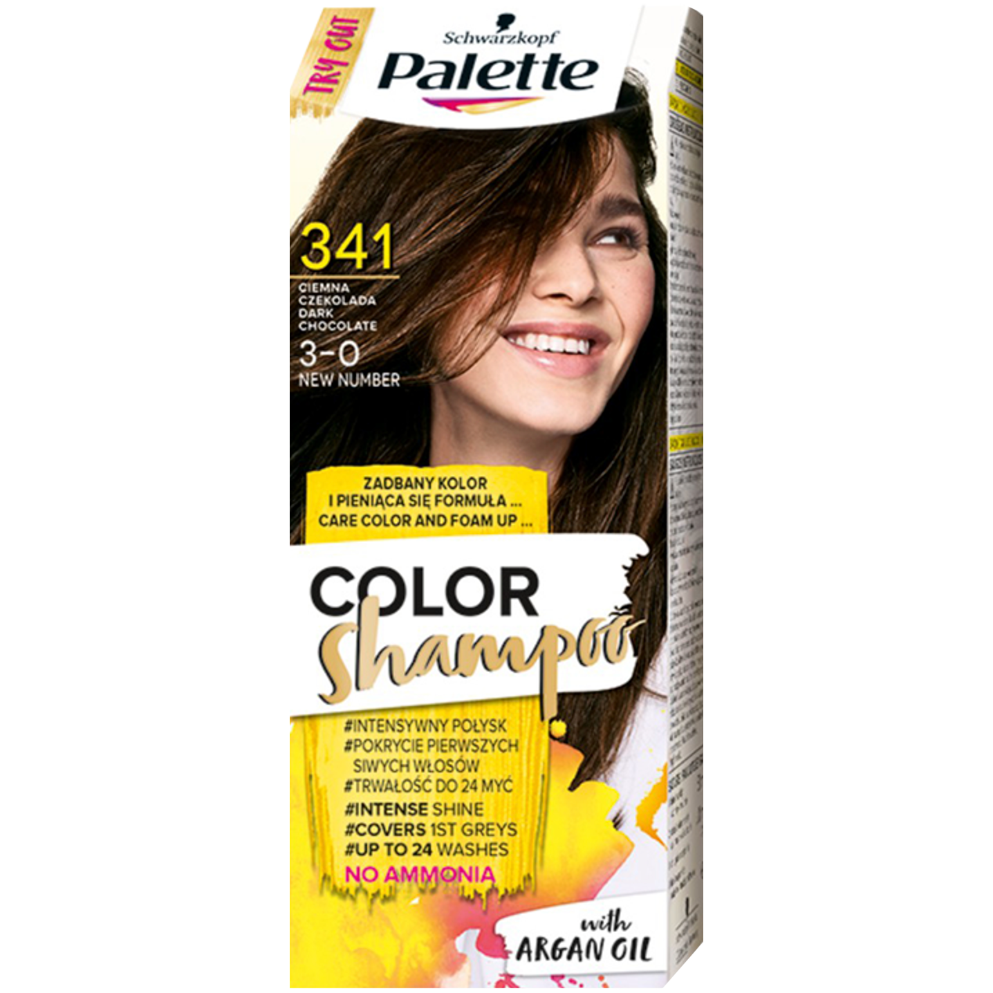 palette szampon koloryzujący ciemna czekolada
