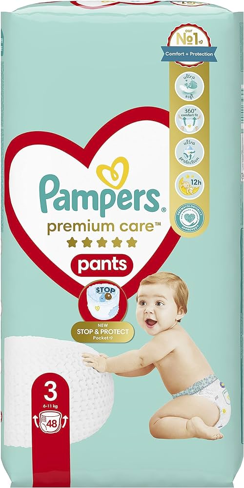 pieluchomajtki pampers 3 48sztuk