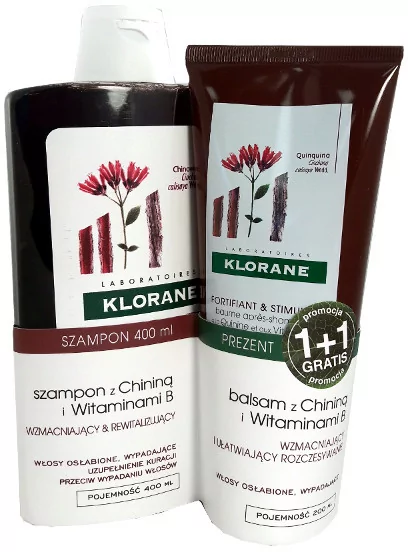 pierre fabre dermo-cosmetic klorane szampon na bazie wyciągu z chininy