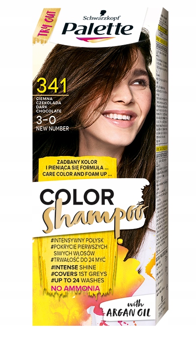 kolorowy szampon koloryzujący na ciemne włosy