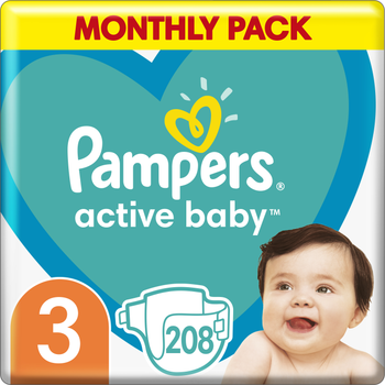 pampers 208 szt