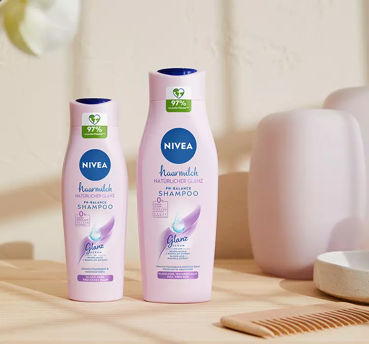 nivea hair milk szampon wyzwalający blask