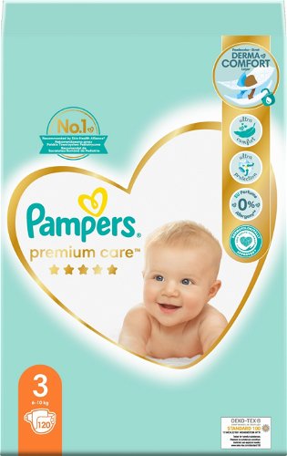 pampers 3 premium care 120