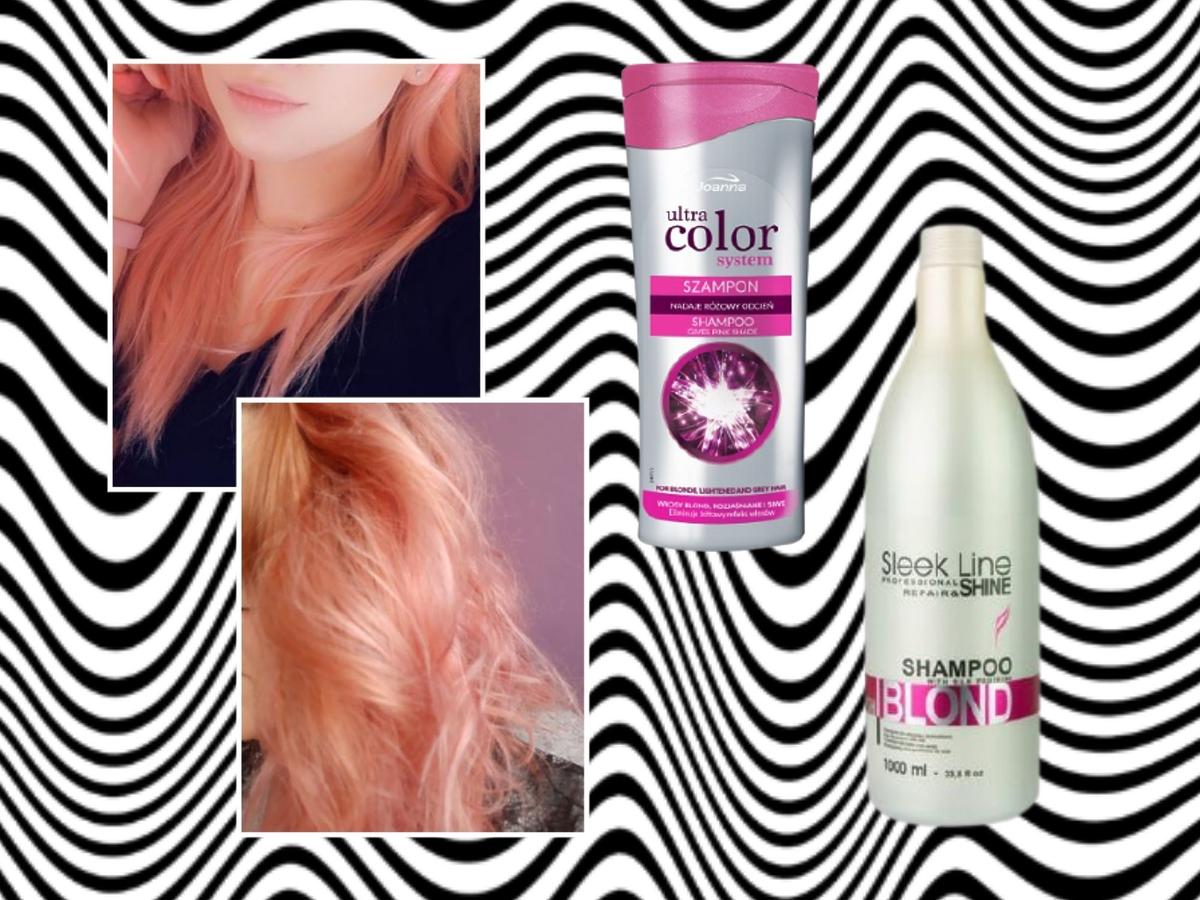 szampon różowy do włosów blond