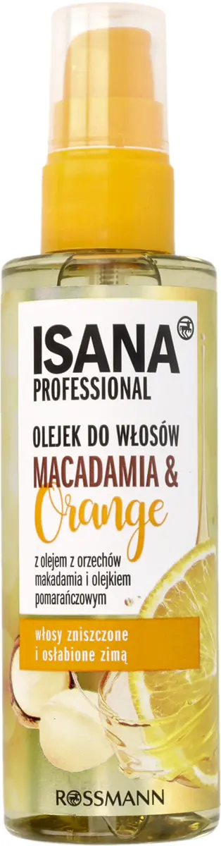 olejek do włosów isana hair professional