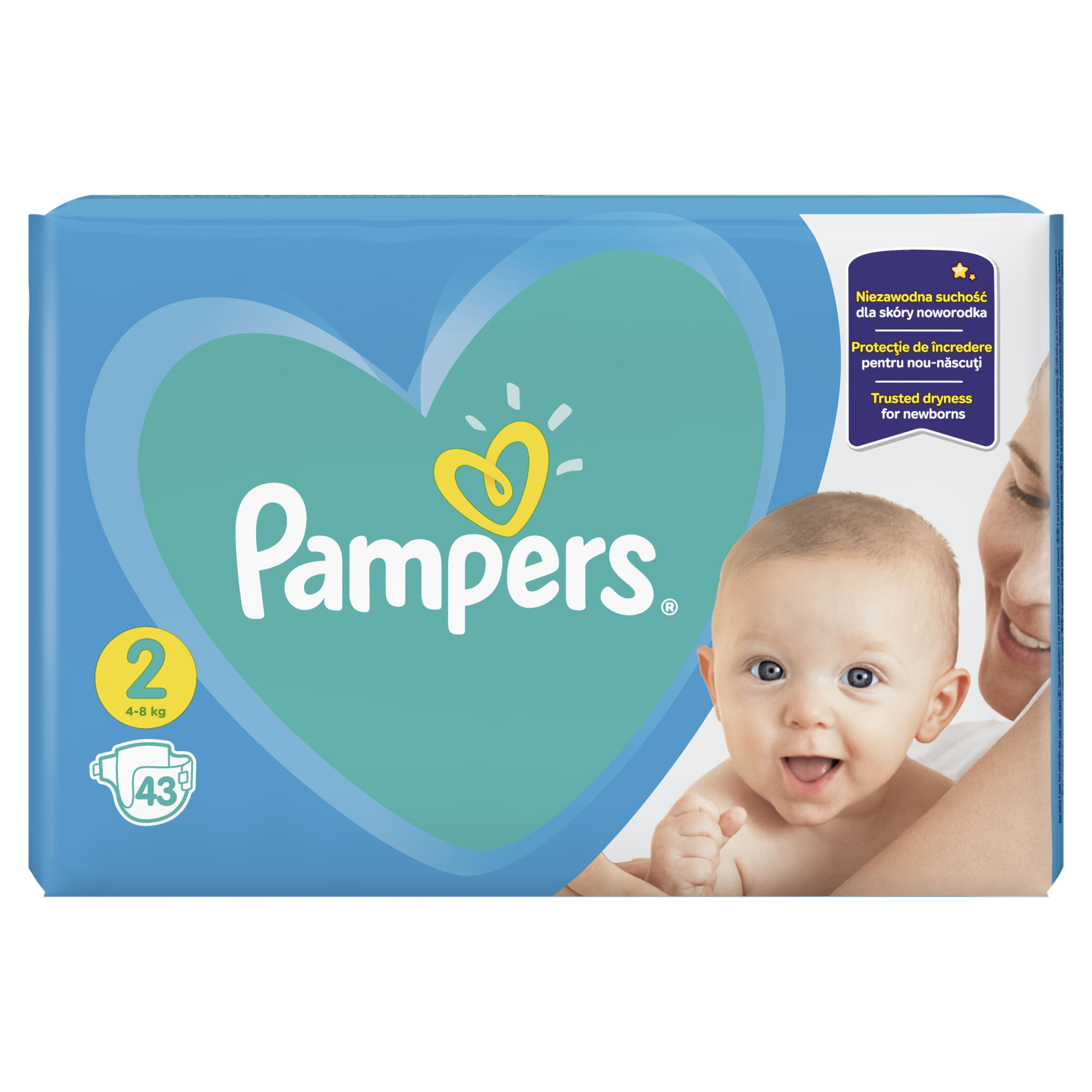 pampers active dry 1 43 szt