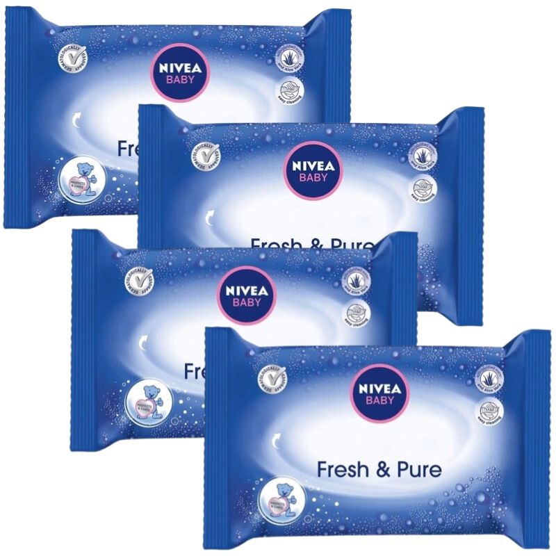 nivea baby chusteczki nawilżane fresh pure