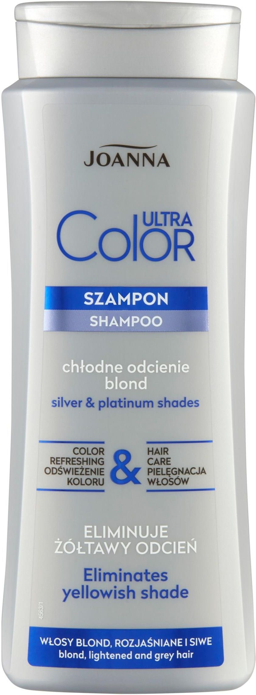 joanna ultra color system szampon nadający włosom platynowy odcień