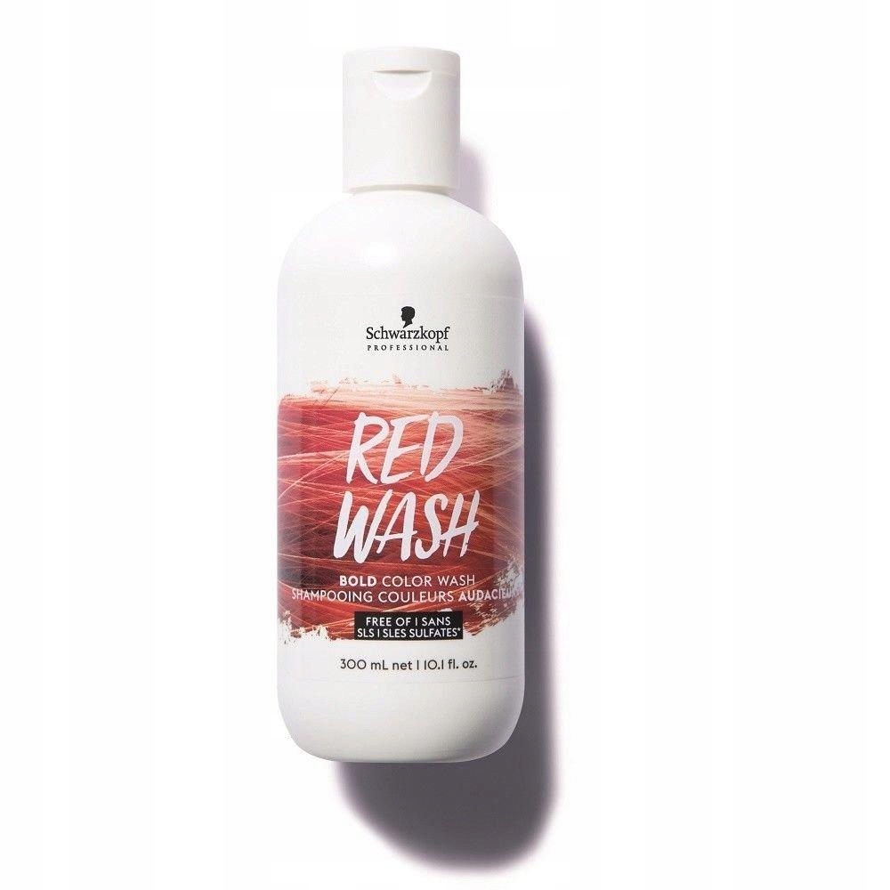 schwarzkopf bold color wash szampon koloryzujący czerwony