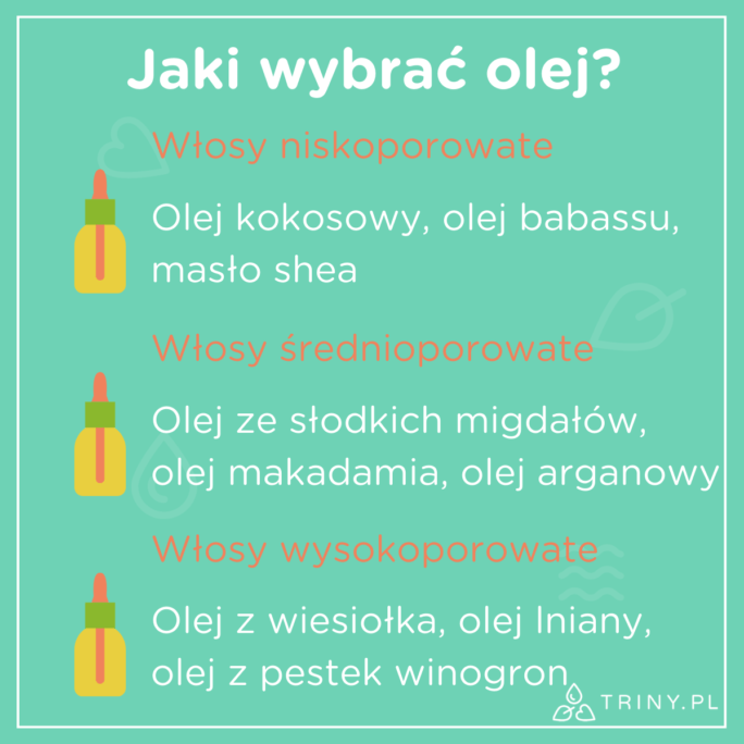 jak używać olejek do włosów