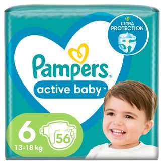 pampers active baby 6 56 sztuk cena