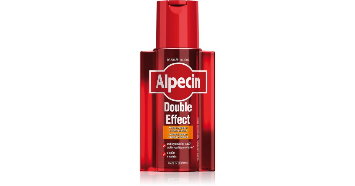 alpecin doppel effect szampon przeciw łupieżowi i wypadaniu włosów 200ml