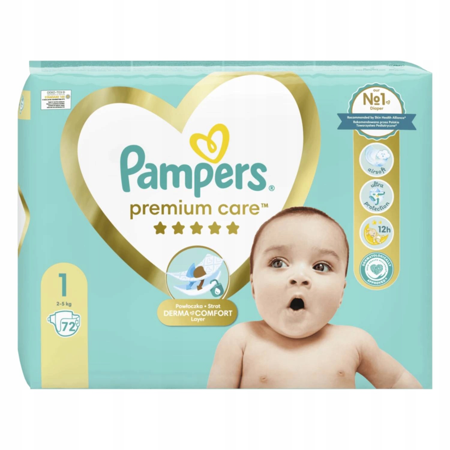 pampers premium care 1 stare opakowanie