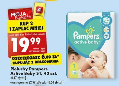 pampers active baby 1 biedronka gazetka