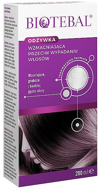 biotebal szampon i odżywka do włosów biotebal