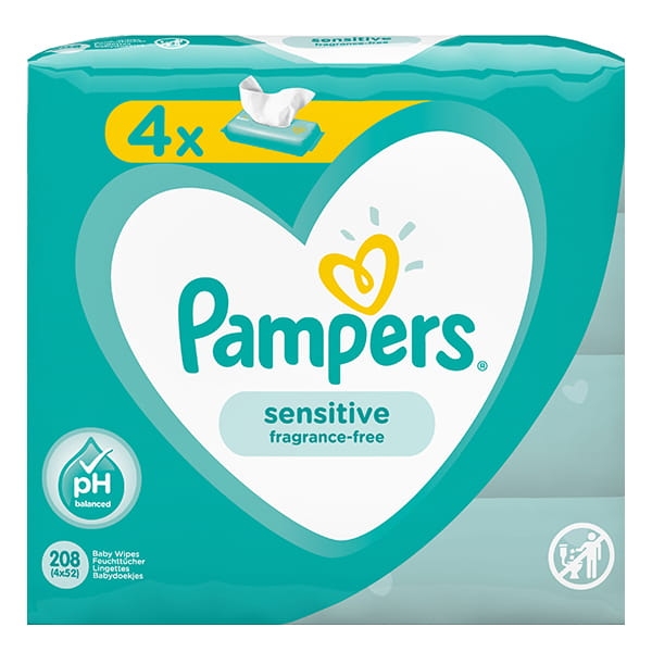 pampers sensitive sklad