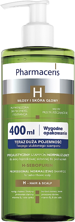 pharmaceris szampon normalizujący do skóry łojotokowej skłonnej do podrażnień