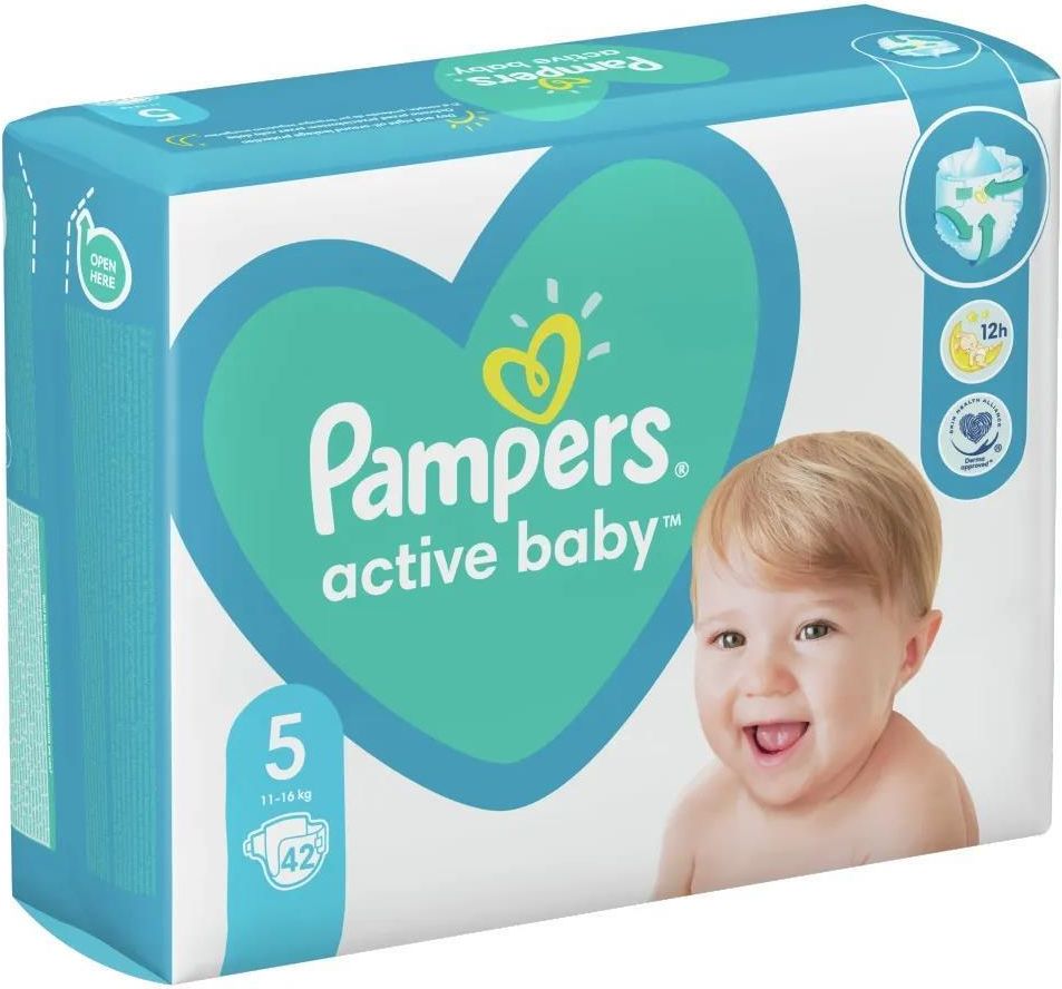 pampers active baby 5 42szt