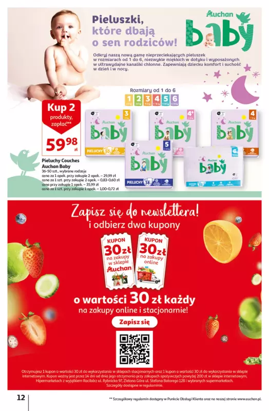 auchan pieluchy promocja