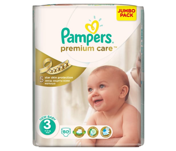 pampers mokry z zewnątrz