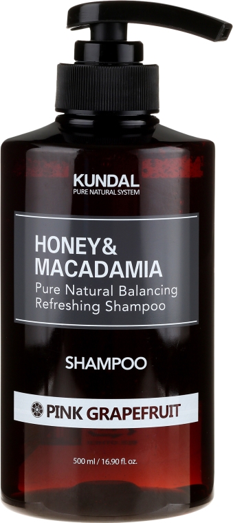kundal szampon do włosów różowy grejpfrut honey macadamia shampoo
