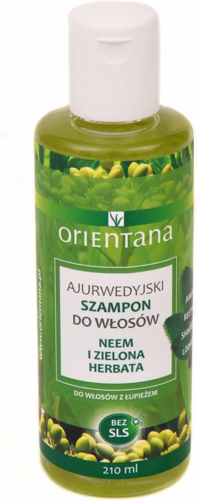 orientana ajurwedyjski szampon do włosów neem i zielona herbata