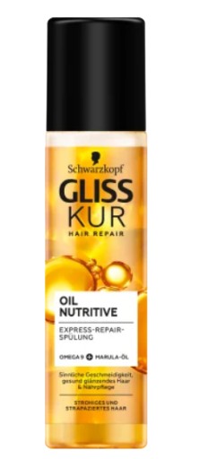 odżywka do włosów w sprayu gliss kur oil nutritive