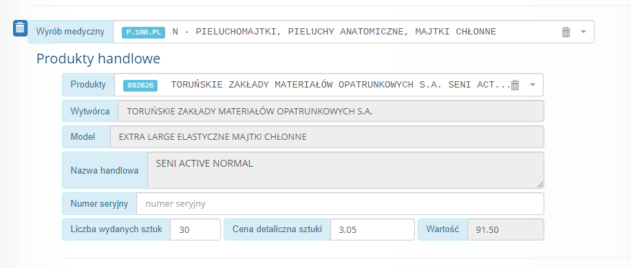 realizacja wniosków na dla farmaceuty pieluchomajtki 2019