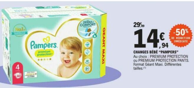 leclrek pampers premium 4