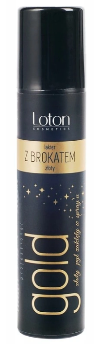 lakier do włosów z broktem