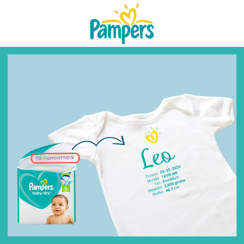 gratis t shirt bestellen pampers