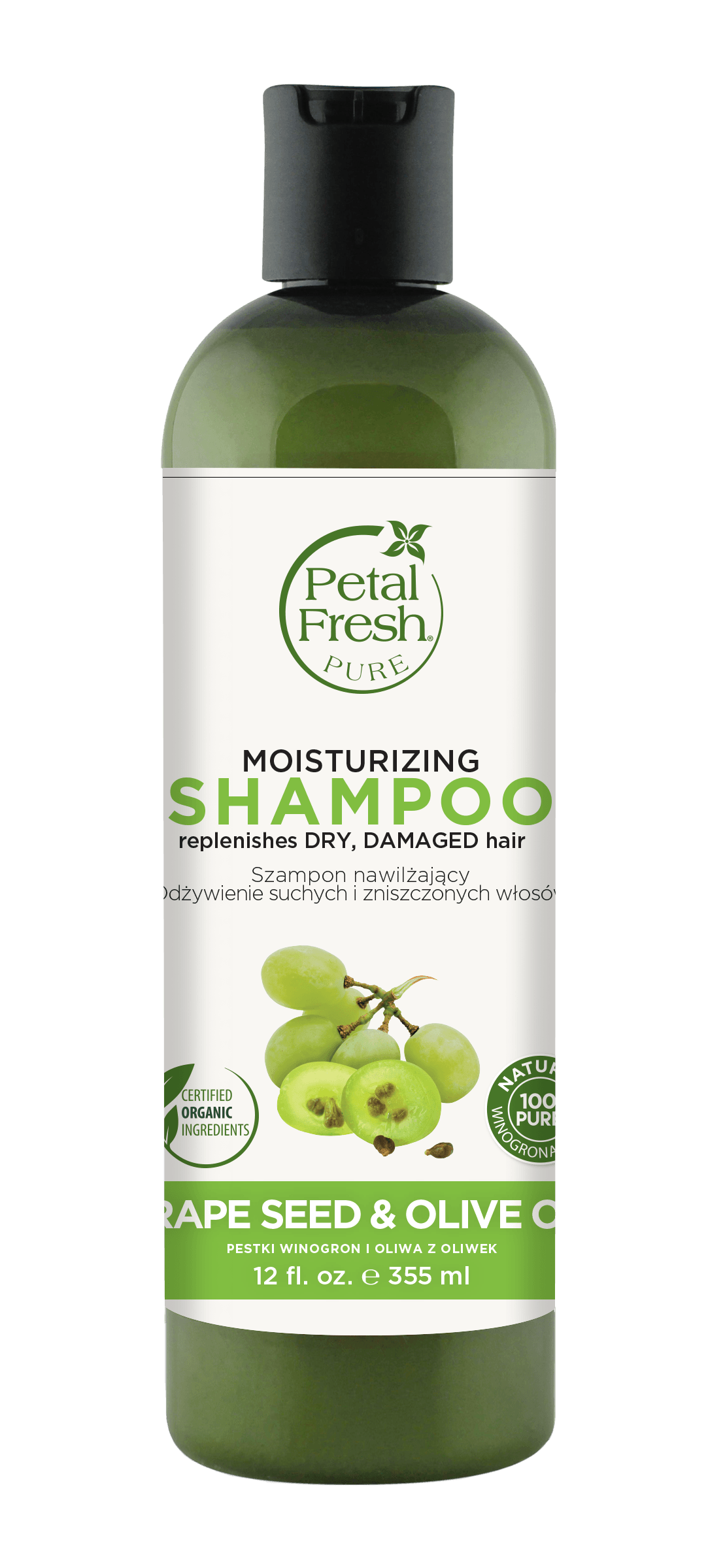 petal fresh nawilżający szampon do włosów pestki winogron i oliwki
