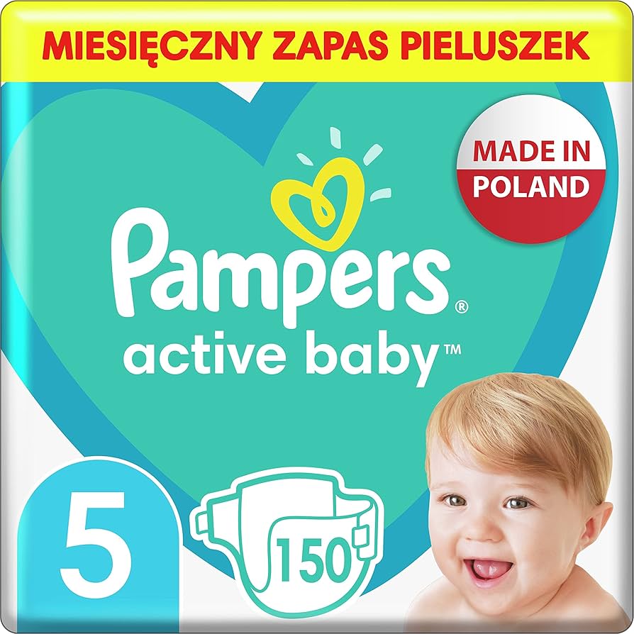 zapas pieluch pampers active baby dry 5