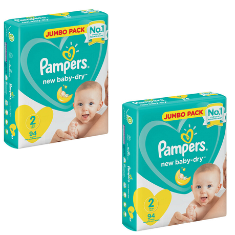 pampers new baby dry 2 giant pack