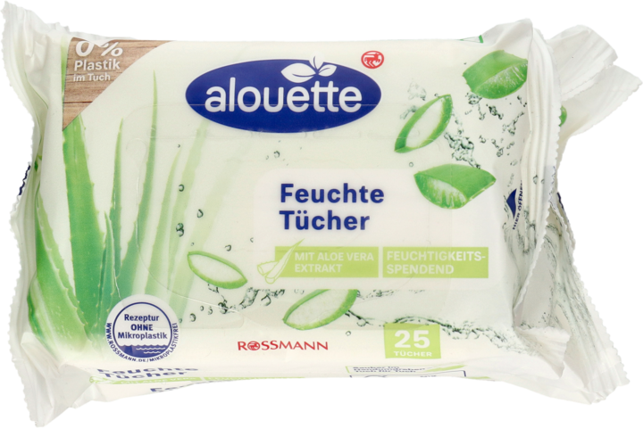 alouette chusteczki nawilżane aloe vera 30 szt