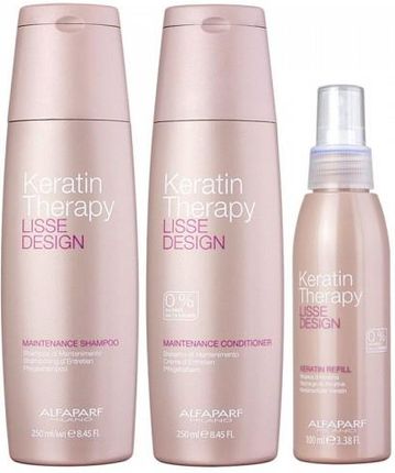 alfaparf lisse design keratin therapy szampon odżywka